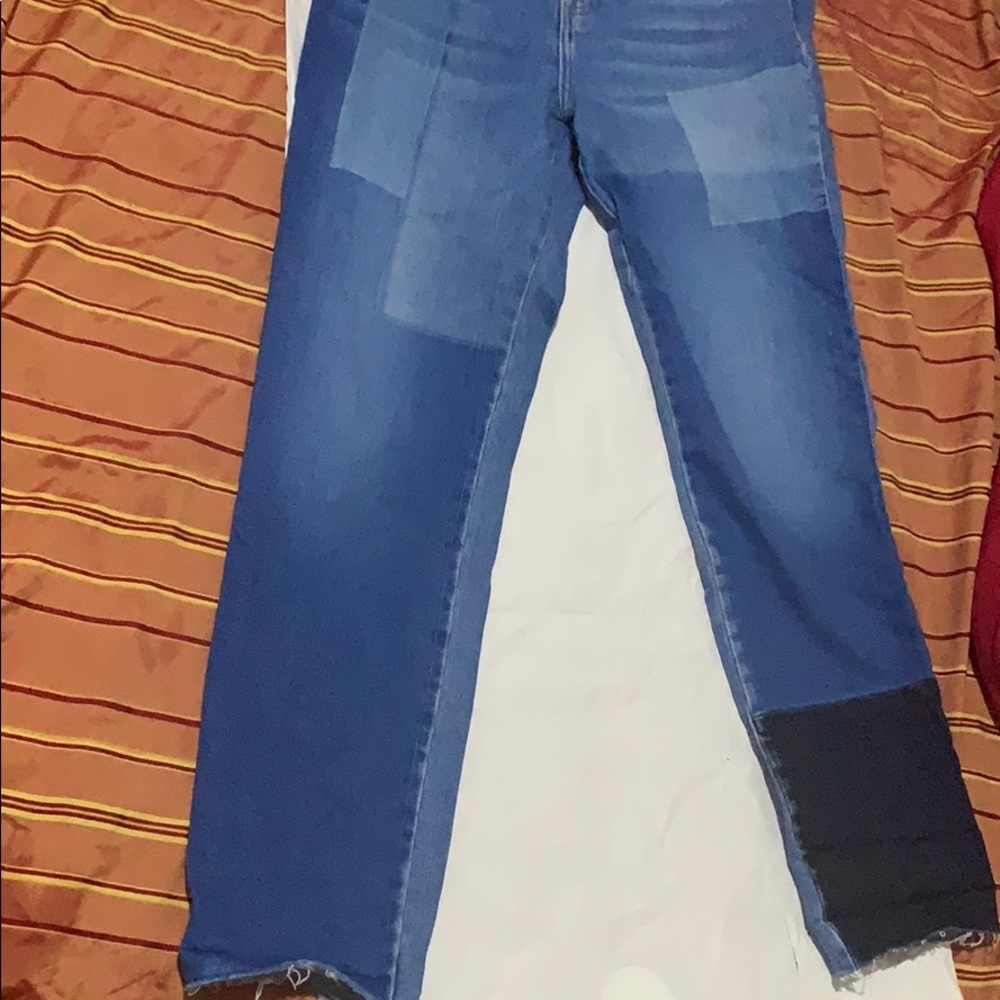 Zara Patchwork Jeans - image 3